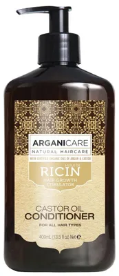 Produktbild von Arganicare Après-shampoing Reconstructeur, Frauen, Alle Haare, Geschwächtes Haar, Nährend, Schutz, Glanz, Verstärkung, Lautstärke, 400 ml, Pumpenflasche, Arganöl, Rizinusöl