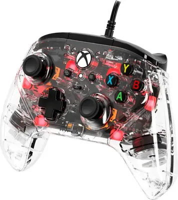 Obrázek produktu pro HyperX Clutch Gladiate – kabelový herní ovladač RGB – Xbox, Gamepad, Xbox One, Xbox Series X, Kabel, USB, USB Typ-A, USB typu C, Průhledná