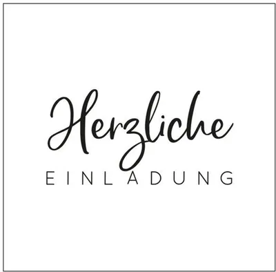 Produktbild von Mundart Stempel | Prägeschablone Deutsche Text "herzliche Einladung"