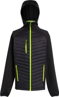 Produktbild von Regatta - Hybridná bunda "Navigate" pre mužov RG9341 (XL) (Black/Lime)