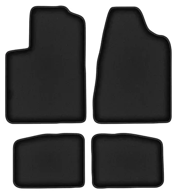 Zdjęcie produktu dla Dywaniki samochodowe premium do Chrysler Sebring II (2003-2007) sedan welurowe podgumowane czarne
