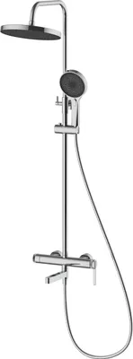 Obrázek produktu pro Avapax | Dešťová sprcha s armaturu - 260 mm - Třífunkční ruční sprcha - Mosazná armatura - Kartáčovaná ocel
