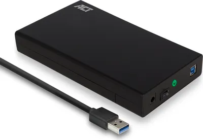 Image de Baie pour disque dur ACT AC1405, 3,5", SATA, USB 3.1 Gen1 (USB 3.0), noir