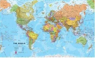 Produktbild von World Political Map 1 : 20 000 000