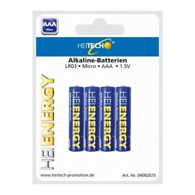 Immagine prodotto di Batterie alcaline Micro/AAA confezione da 4 pezzi