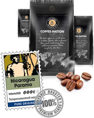 Produktbild von Kaffee NICARAGUA PARAMO von Coffee-Nation, 500g Bohnen