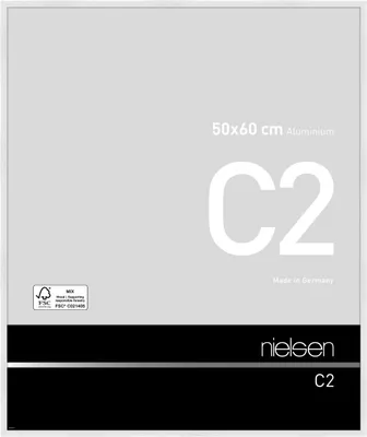 Produktbild von nielsen Aluminium Bilderrahmen C2, 50x60 cm, Weiß Glanz