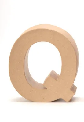 Produktbild von Glorex Papp-Buchstabe Q 17,5 x 5,5 cm