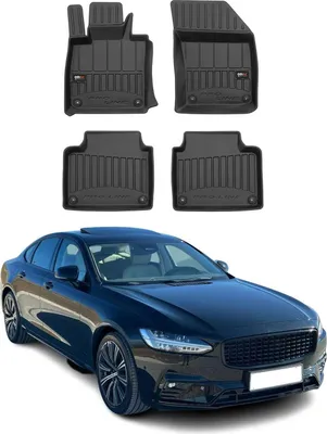 Obrázek produktu pro 2016-2024 Volvo S90 V90 Podlahové rohože TPE černé 4 ks