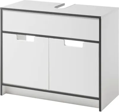 Produktbild von Newport Badezimmer Waschbeckenunterschrank Weiß / Anthrazit