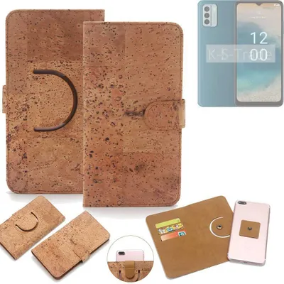 Produktbild von K-S-Trade Handy-Hülle Schutz-Hülle kompatibel mit Nokia G22 Handyhülle Schutzhülle Korkhülle Kork-Hülle 1x