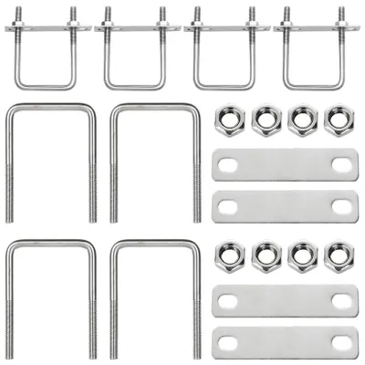 Immagine prodotto di Viti a U M10, 150 x 80 mm, acciaio inossidabile, set di 4