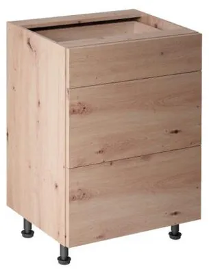 Produktbild von Küchenschubladenschrank Unterschrank 3 Schubladen Kommode Schubladenmodul