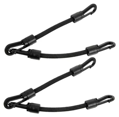 Produktbild von 4 Stück Elastische Spanngurte mit Doppelhaken für Outdoor-Aktivitäten