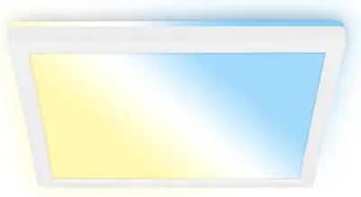 Immagine prodotto di Plafoniera LED Briloner, 18 Watt, controllo colore temperatura (CCT) tramite telecomando, lampada da soffitto dimmerabile, retroilluminazione, diametro 29,5 cm