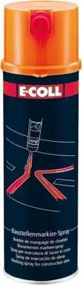 Produktbild von E-Coll Baustellenmarkierspray 500ml orange , 4317784409414