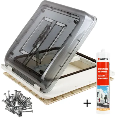 Produktbild von Dachfenster Fiamma Vent 40x40 cm Klar + Dichtmittel + Schrauben für Wohnwagen