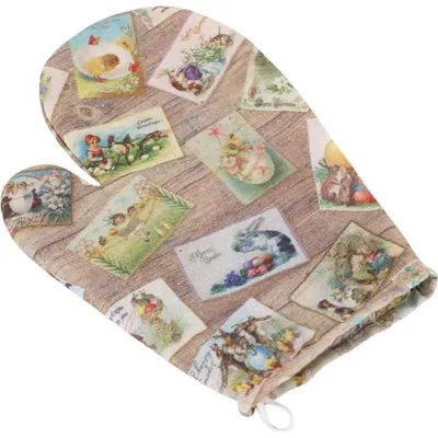 Zdjęcie produktu dla Rękawica kuchenna - Wielkanoc - 28x18 cm - Żółta
