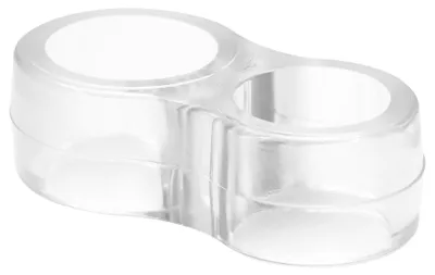 Produktbild von WAGNER Türpuffer DOPPELRING 4tlg. - 45 x 25 x 15 mm, elastisch, transparent, Klinken Ø 16 - 20 mm, zum Aufstecken - 15301604