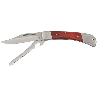 Produktbild von FoxOutdoor Klappmesser, Hunter,Metallgriff mit Holzeinlage
