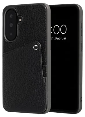 Zdjęcie produktu dla Etui Selencia Riva z kieszenią na karty do telefonu Samsung Galaxy A37 (5G) – czarne