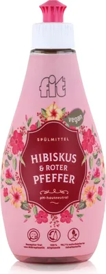 Produktbild von FIt Handgeschirrspülmittel Hibiskus & Pfeffer (400ml Flasche)