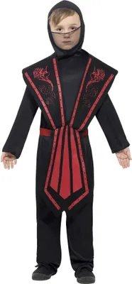 Produktbild von Smiffys - Kostüm für Kinder SM1388 (128-134) (Schwarz/Rot)