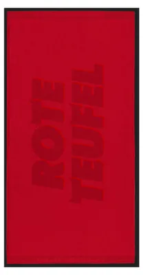 Produktbild von FCK Duschtuch RoteTeufel, 70x140 cm, 100% Baumwolle, Rot, 400g