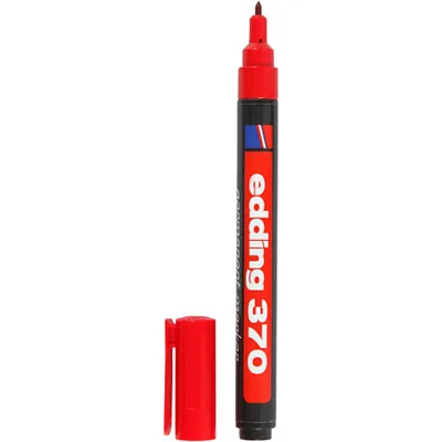 Produktbild von Marker Edding 370, Strichstärke: 1 mm, Rot, 1Stck