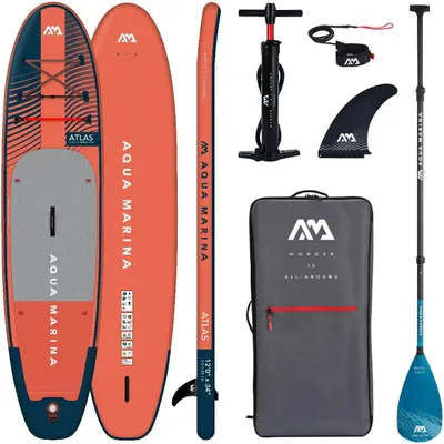 Zdjęcie produktu dla AQUA MARINA ATLAS 12.0 iSUP Board Set aufblasbar Stand Up Paddle Carbon Paddel