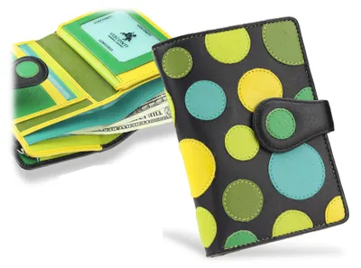 Obrázek produktu pro Visconti dámská kožená peněženka RFID zelená 13,5x9 cm