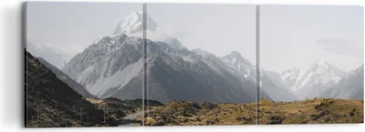 Produktbild von Bild auf Leinwand - Leinwandbild - 3 Teile - Weg Berg Gipfel - 120x40cm - Wand Bild - Wanddeko - Wandbilder - Leinwanddruck - Bilder - Wanddekoration - Leinwand bilder - Wandbild - CA120x40-4833