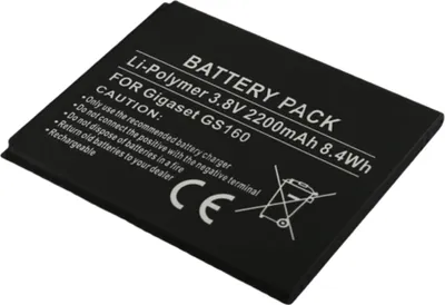 Productafbeelding van Avizar, accu voor Gigaset GS160 / GS170, 3,8 V, 2200mAh, lithium-ion, zwart