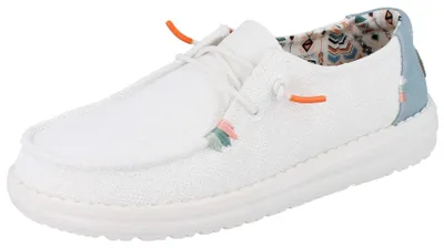 Produktbild von HEY DUDE Wendy Boho Damen Schlupfsneaker weiß Textil - Größe: 37