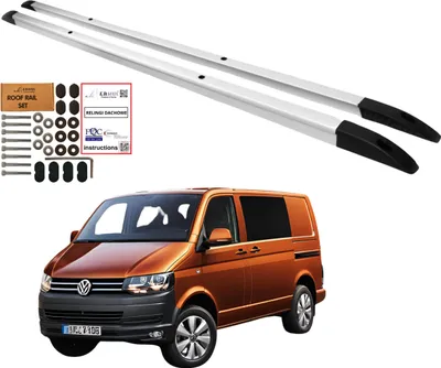 Obrázok produktu pre INTEGROVANÉ STREŠNÉ LIŠTY VOLKSWAGEN T5 T6 krátke L1 od roku 2003 hliník
