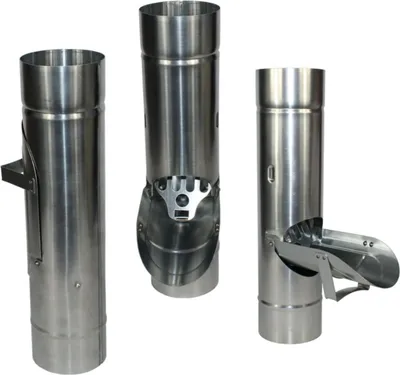 Produktbild von Regenrohrklappe mit Sieb Titan Zink 100mm