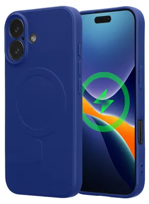 Produktbild von kwmobile TPU Handyhülle für Apple iPhone 17 Hülle – Slim Case mit integriertem Magnetring, Mikrofaser-Innenfutter und erhöhtem Displayrand in Baltik