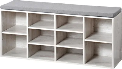 Image de KESPER Rangement pour chaussures avec siège 103,5 x 48 x 29,5 cm, blanc KESPER 15931