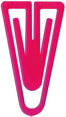Produktbild von Büroklammern Plastiklips 21mm VE=1000 Stück pink
