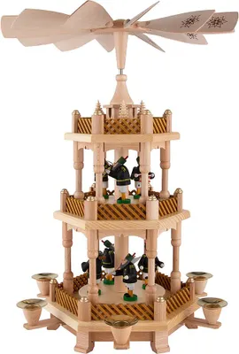 Produktbild von 3-stöckige Pyramide Bergmannszug (43cm) von Richard Glässer