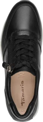 Produktbild von Tamaris Damen Sneaker Slipper aus Leder mit Reißverschluss 1-23711-42, Größe:41 EU, Farbe:Schwarz
