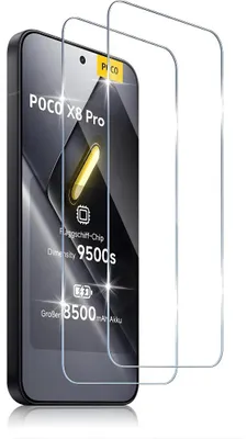 Produktbild von 2X Schutzglas für Xiaomi Poco X8 Pro Display Panzerfolie Full Screen Cover 9H