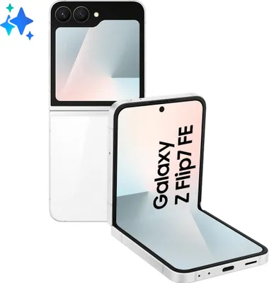 Immagine prodotto di Samsung Galaxy Z Flip7 FE, 17 cm (6,7"), 2640 x 1080 pixel, 8 GB, 128 GB, 50 MP, Bianco