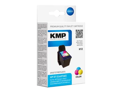 Image de KMP Printtechnik AG 0995,4570 KMP Patrone HP C6657AE Nr.57 color 500 S. H12 refilled