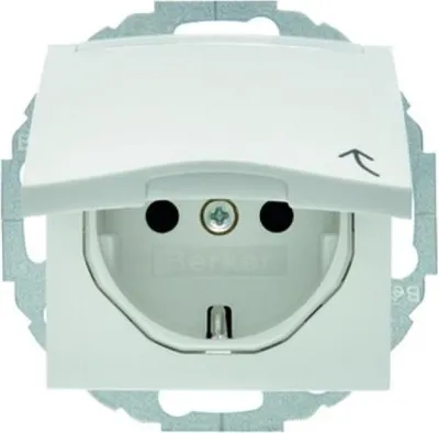 Obrázek produktu pro Berker 47468989, Typ F, Bílá, Duroplast, IP20, 250 V, 16 A
