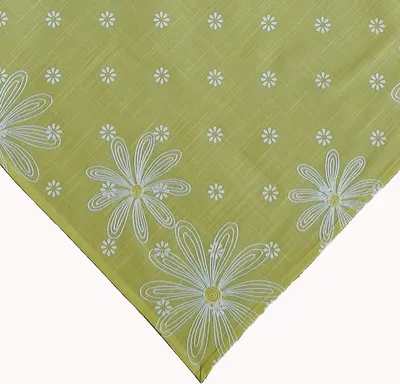 Produktbild von Tischwäsche Druck und Stickerei Blumen Tischläufer Frühling Sommer 85 x 85 cm