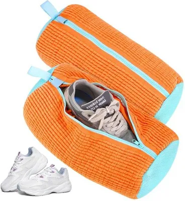 Image de Multiwaszak, lot de 2, nettoyage à 360°, autonettoyant, pour lave-linge et sèche-linge, lot de 2, orange