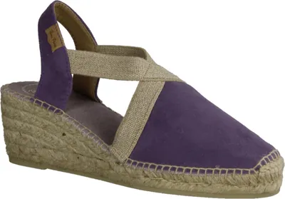 Produktbild von Toni Pons Tona Damen, Sling, Espadrilles, Morat (Violett), Leder, Keilsandalen - Damenschuhe Sandalette / Sling, Mehrfarbig, leder