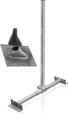 Produktbild von PremiumX Dachsparrenhalter Set Sparrenhalter SAT Blei-Ziegel Manschette schwarz
