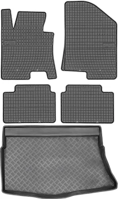 Produktbild von Kia Ceed II Schrägheck (2012-2017) - SET: Gummifußmatten + Kofferraummatte